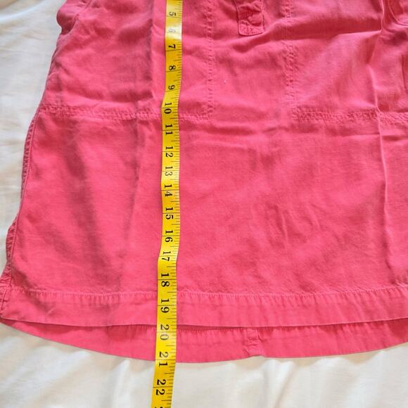 J Crew midi Dress Women's 10 Red Boho Safari Lyocell Soft Casual Garden y2k 90s - Picture 7 of 10